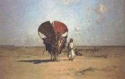 Gustave Guillaumet Dans Les dunes (mk32) oil painting artist